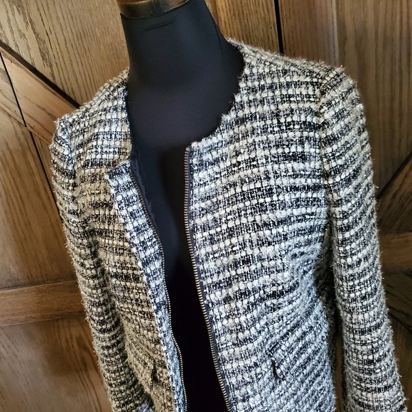 J. Crew Collection Silver Tweed Jacket - Picture 2 of 5